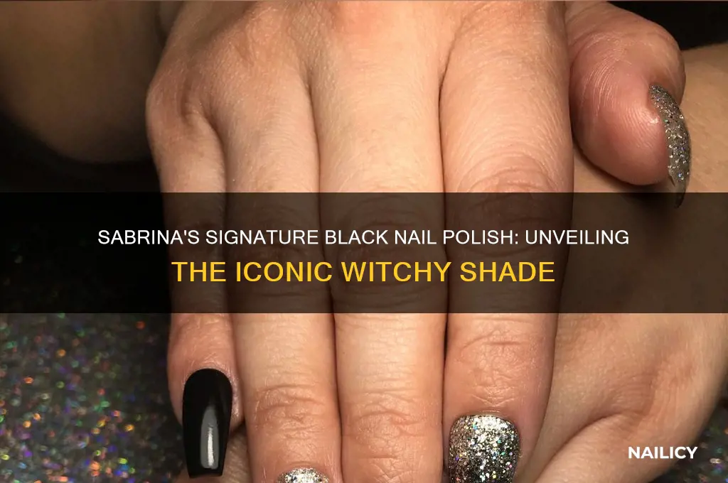 what color black nail polish sabrina the teenage witch