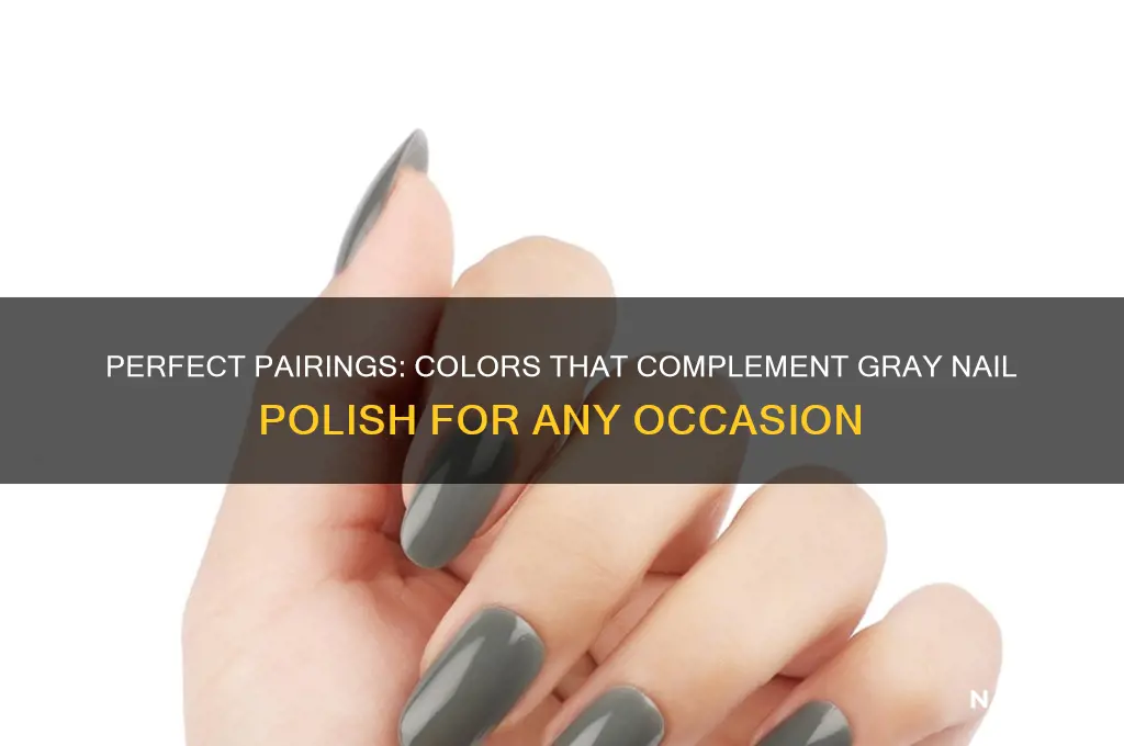 what color goes with gray nail polish