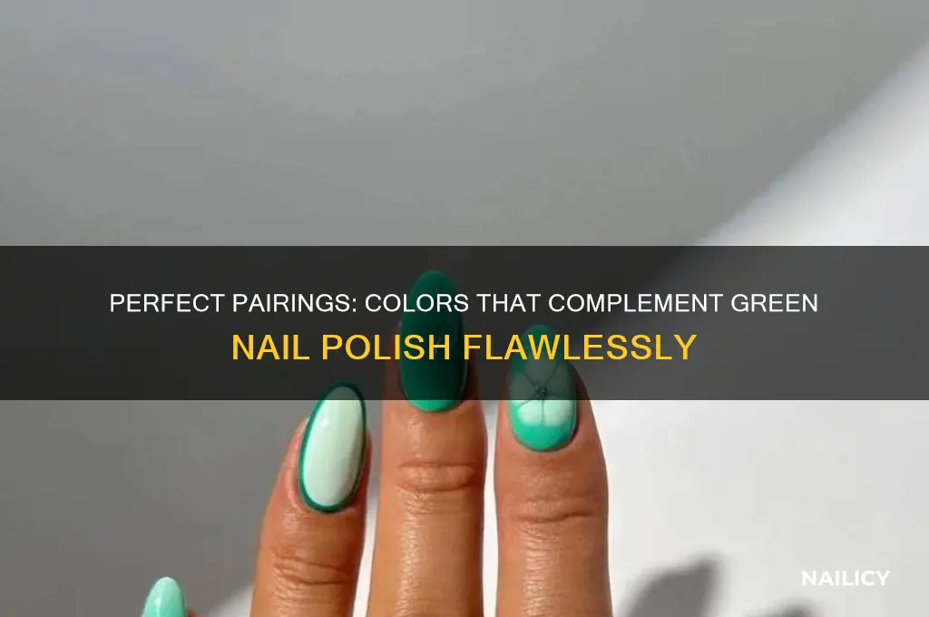 what color goes with green nail polish