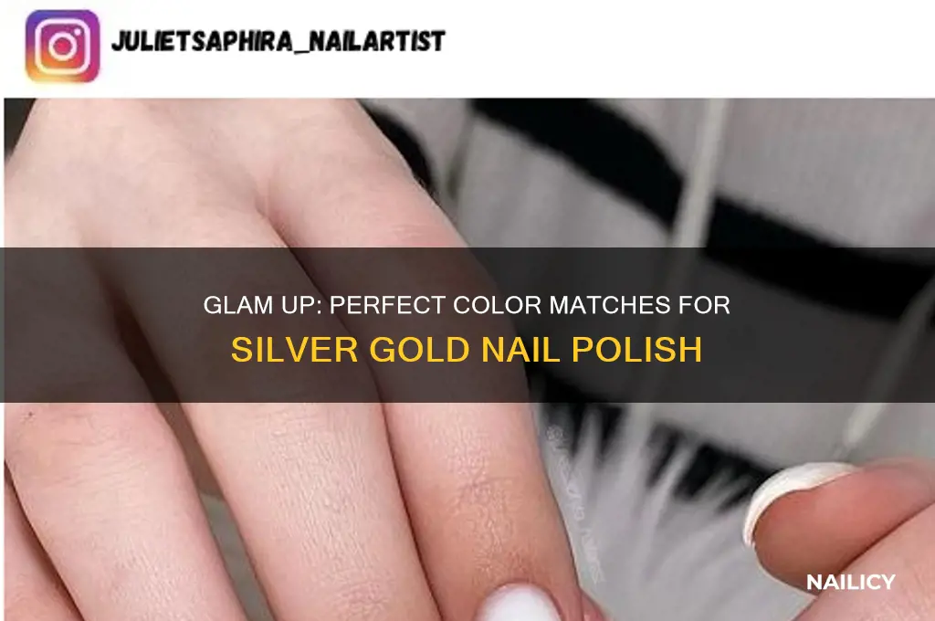 what color matches with silver gold nail polish