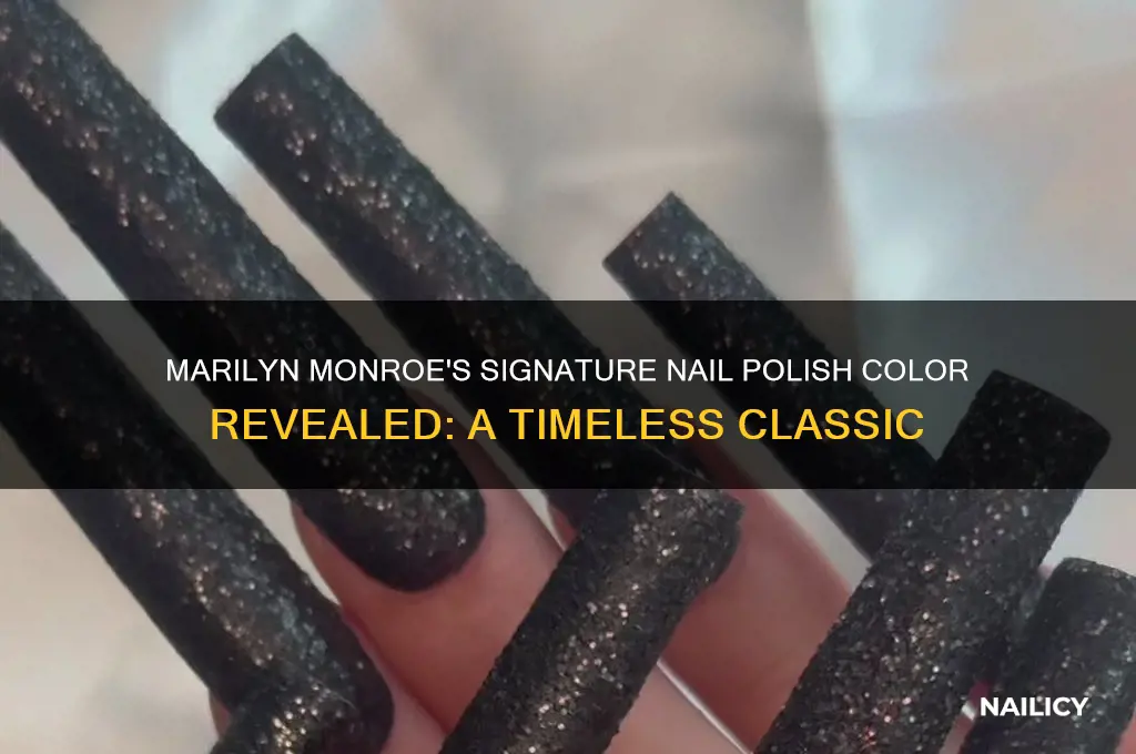 what color nail polish did marilyn monroe wear