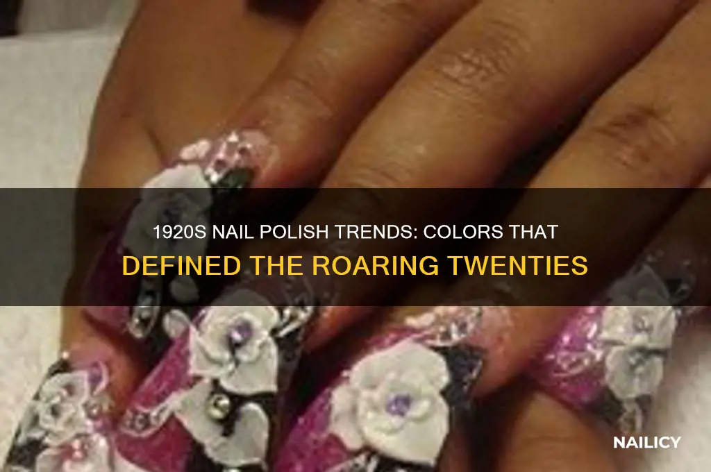 what color nail polish did they wear in the 1920s