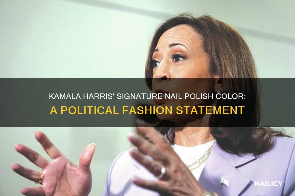 what color nail polish does kamala harris wear