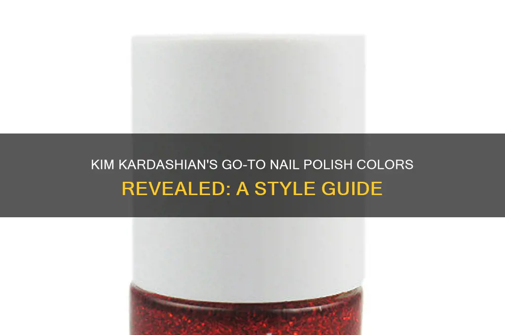 what color nail polish does kim kardashian wear