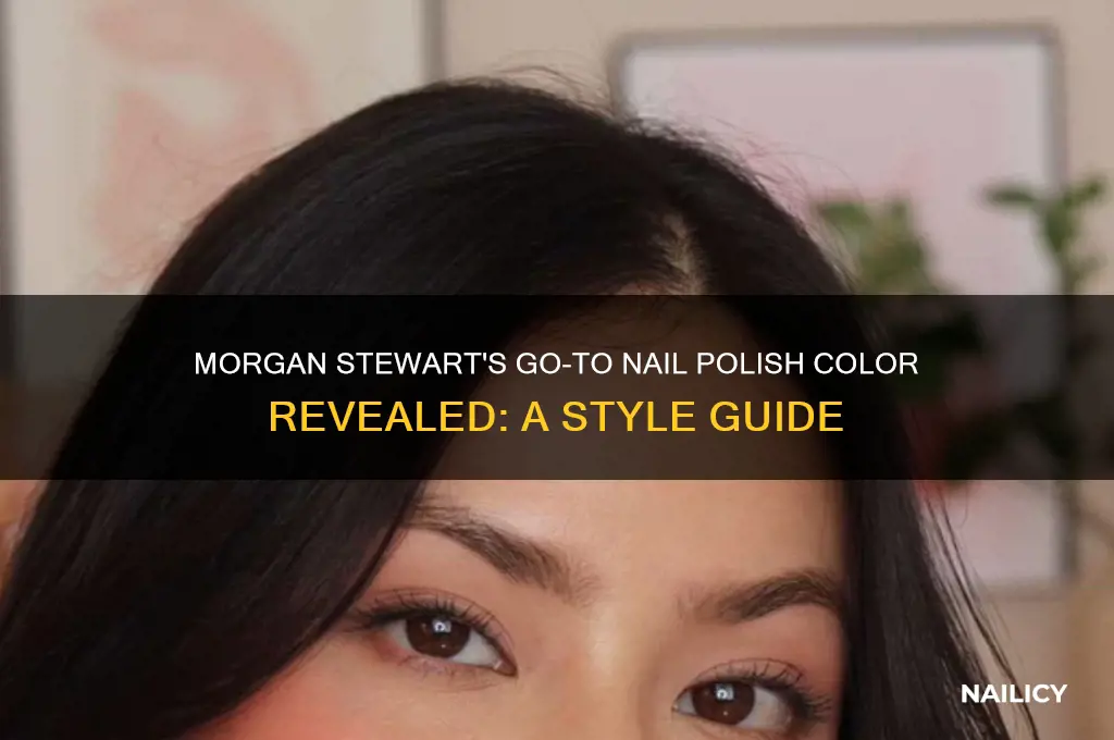 what color nail polish does morgan stewart wear