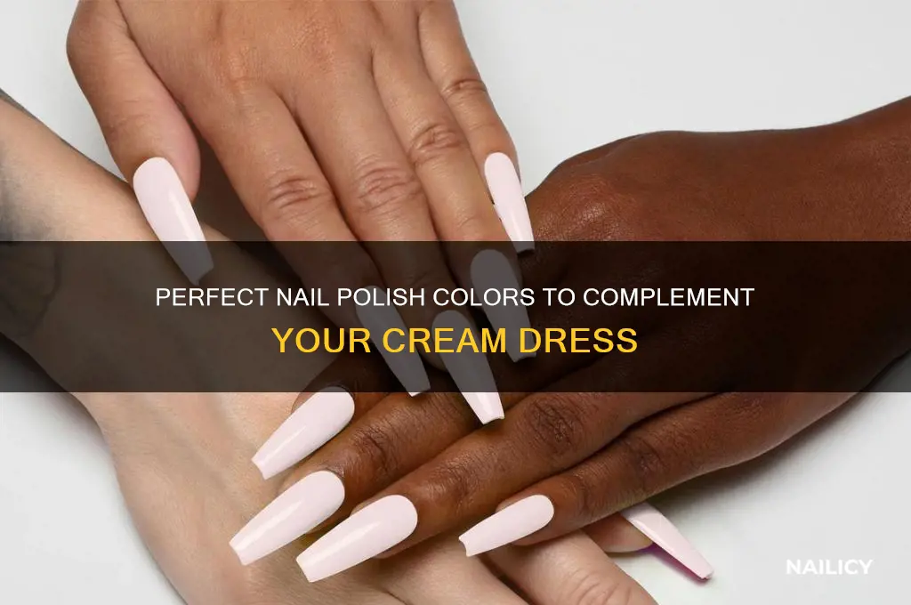 what color nail polish for a cream dress
