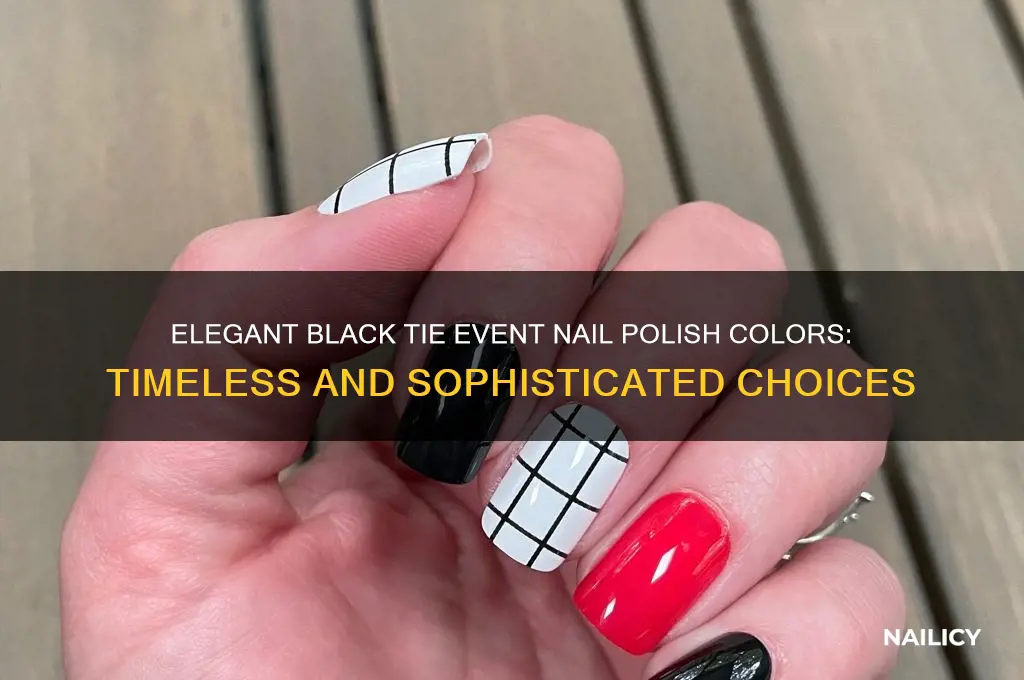 what color nail polish for black tie event