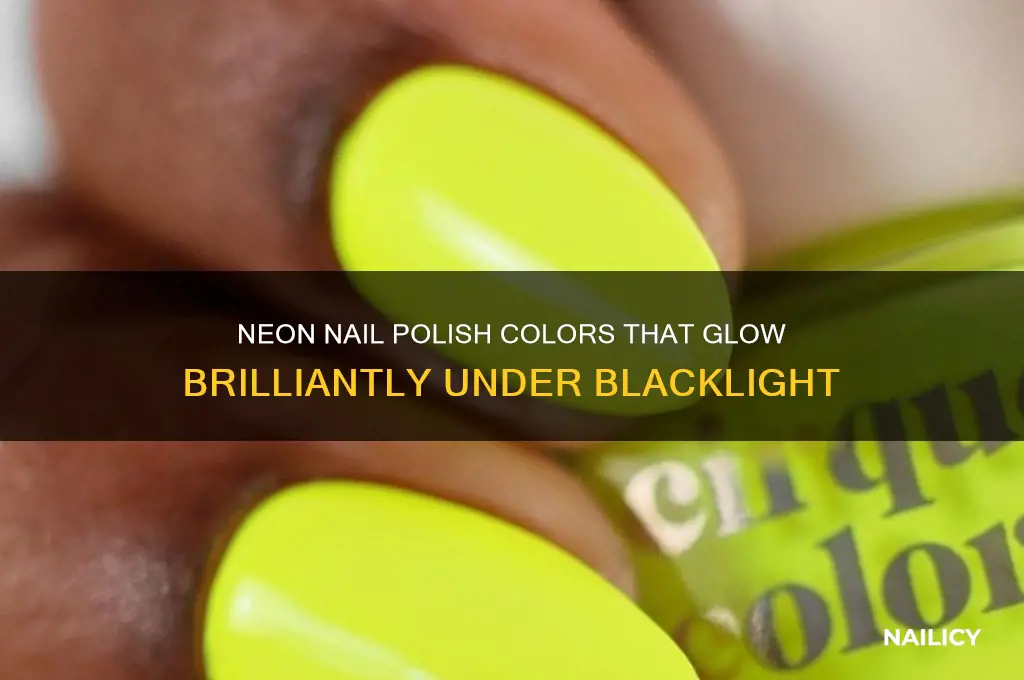 what color nail polish glows in blacklight