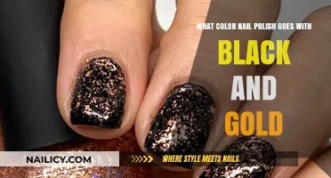 Perfect Nail Polish Colors to Complement Black and Gold Outfits