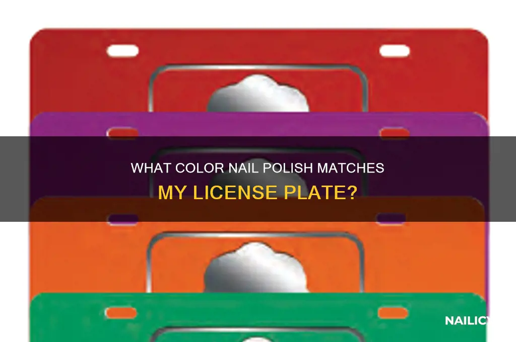 what color nail polish is ma license plate