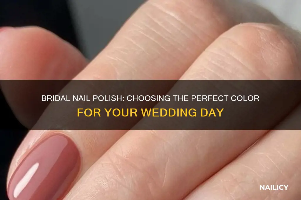 what color nail polish should a bride wear