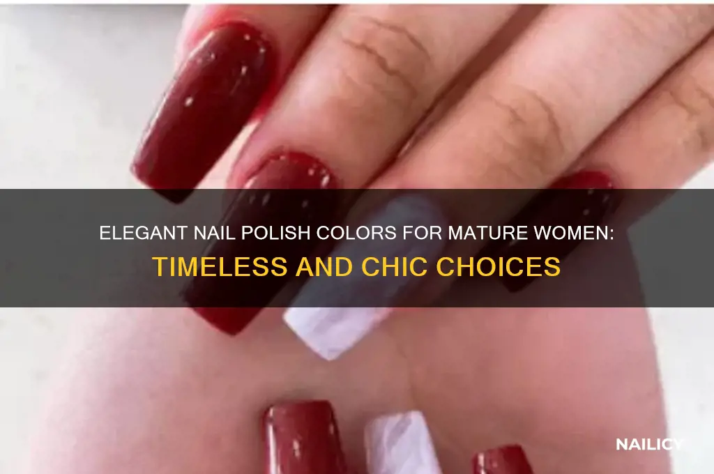 what color nail polish should older women wear