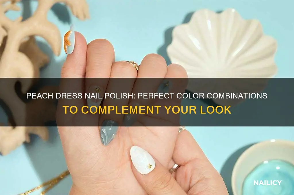 what color nail polish to wear with a peach dress