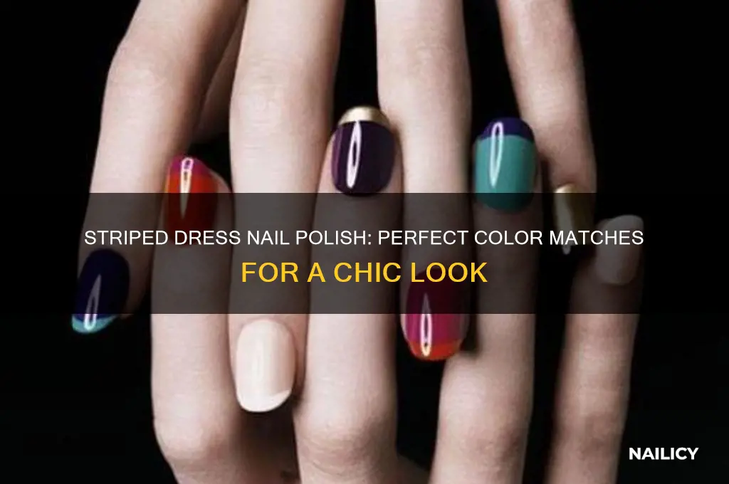 what color nail polish to wear with striped dress