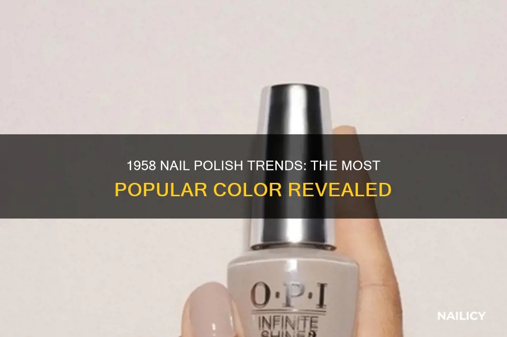 what color nail polish was popular in 1958