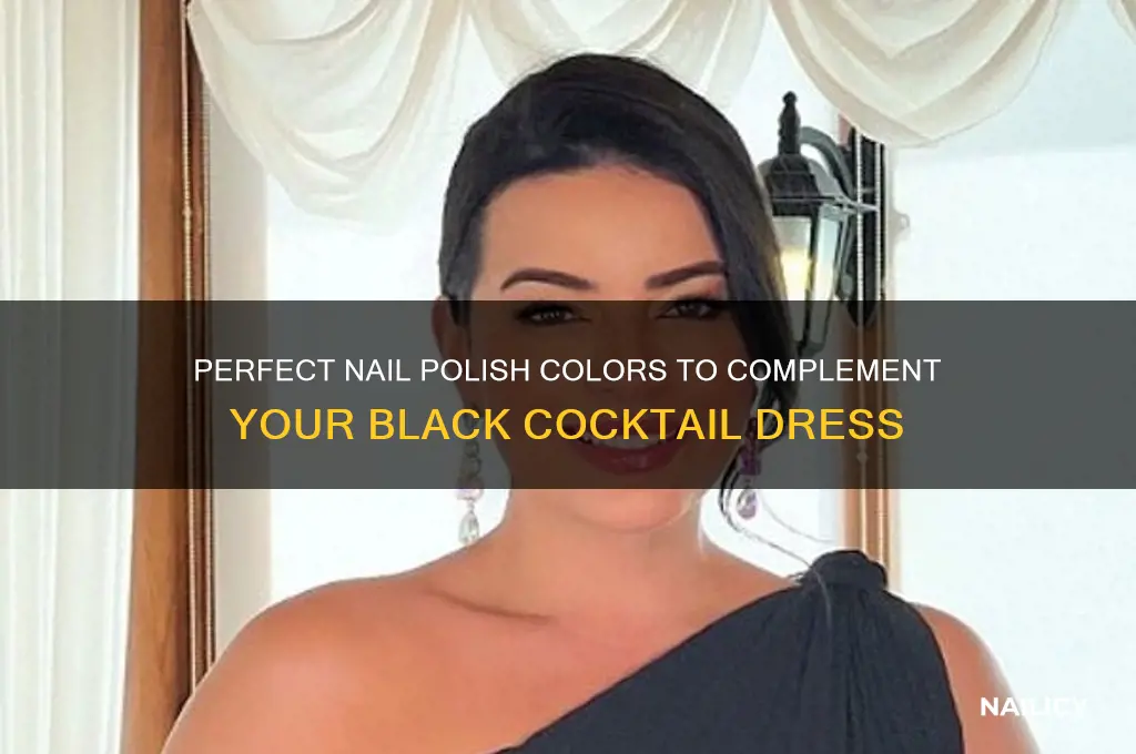what color nail polish with a black cocktail dress