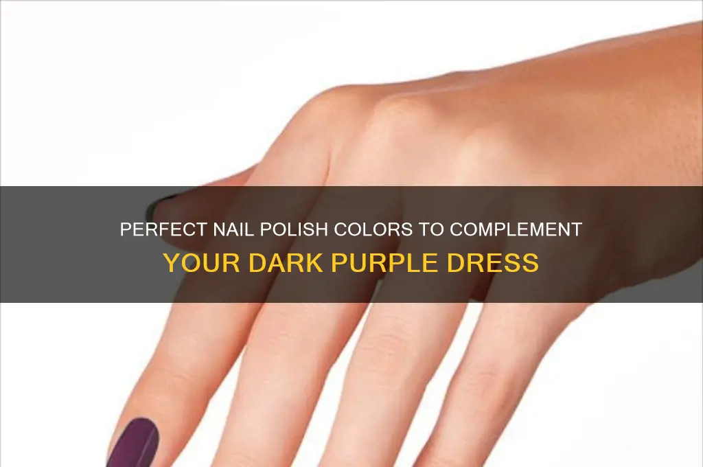 what color nail polish with dark purple dress