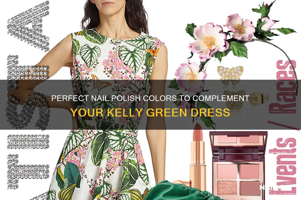 what color nail polish with kelly green dress