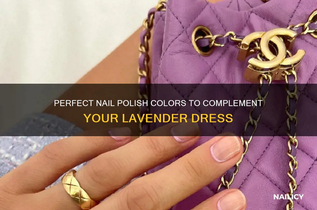 what color nail polish with lavender dress