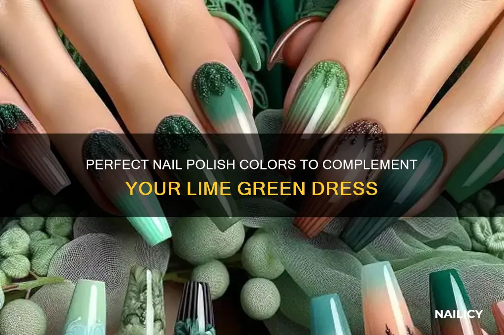 what color nail polish with lime green dress