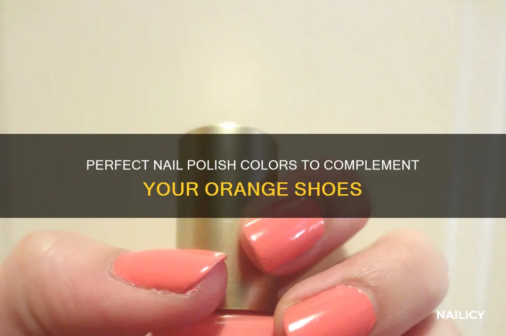 what color nail polish with orange shoes