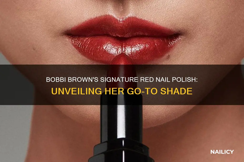 what color red nail polish does bobbi brown wear