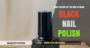 Creating Black Nail Polish: Mixing Colors for the Perfect Shade