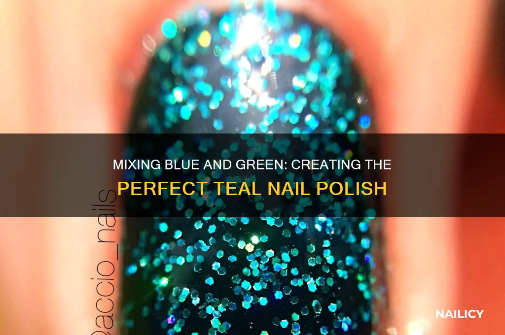 what colors make teal nail polish