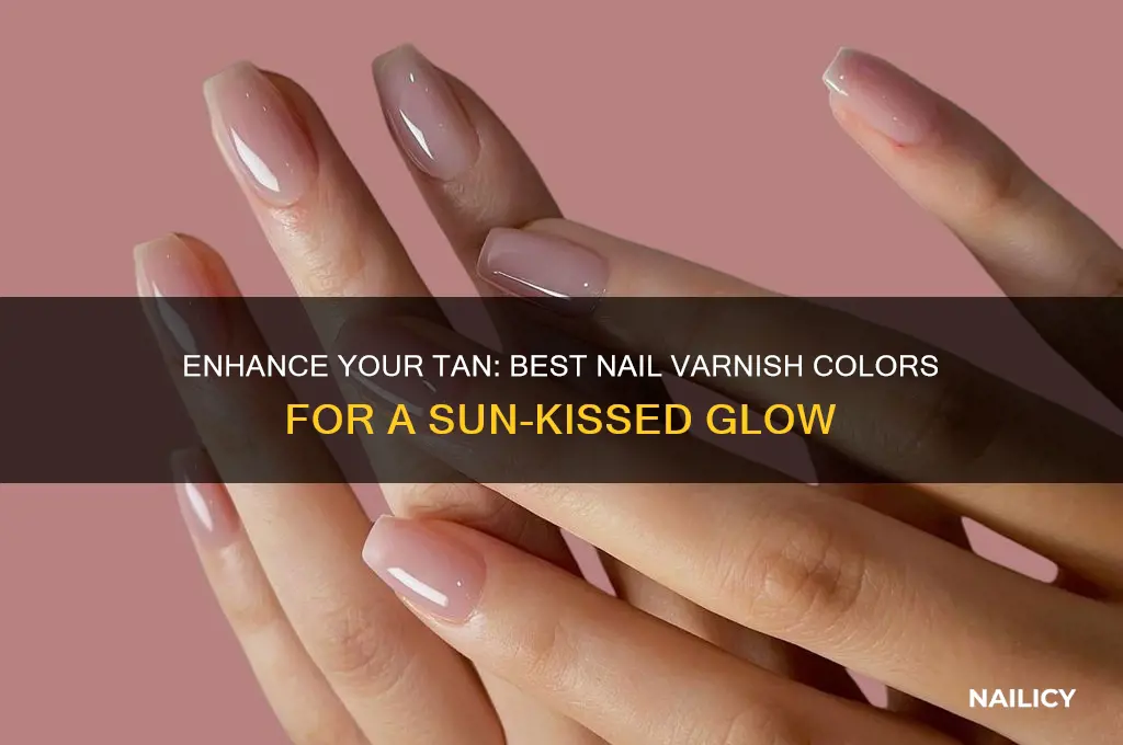 what colour nail varnish shows off a tan