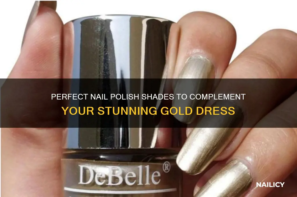 what colour nail varnish with gold dress