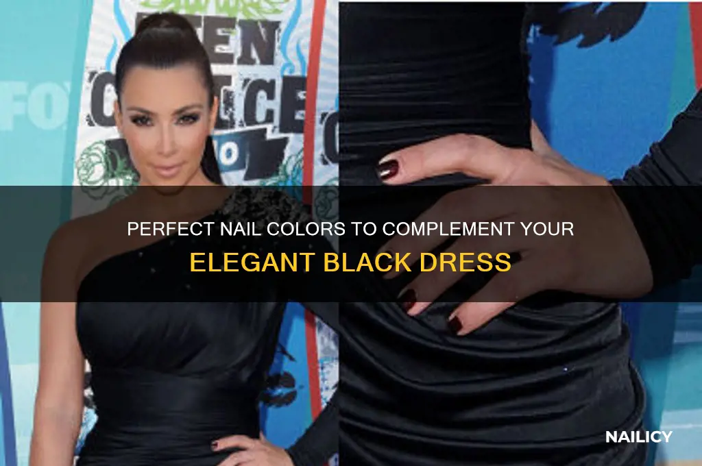 what colour nails go with black dress