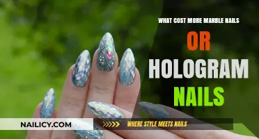 Marble vs. Hologram Nails: Which Trendy Manicure Costs More?