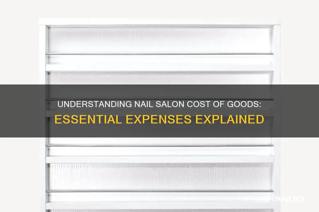 what cost of good would a nail salon have