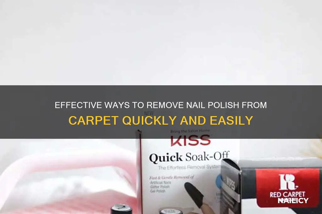 what could take off nail polish from coerpet