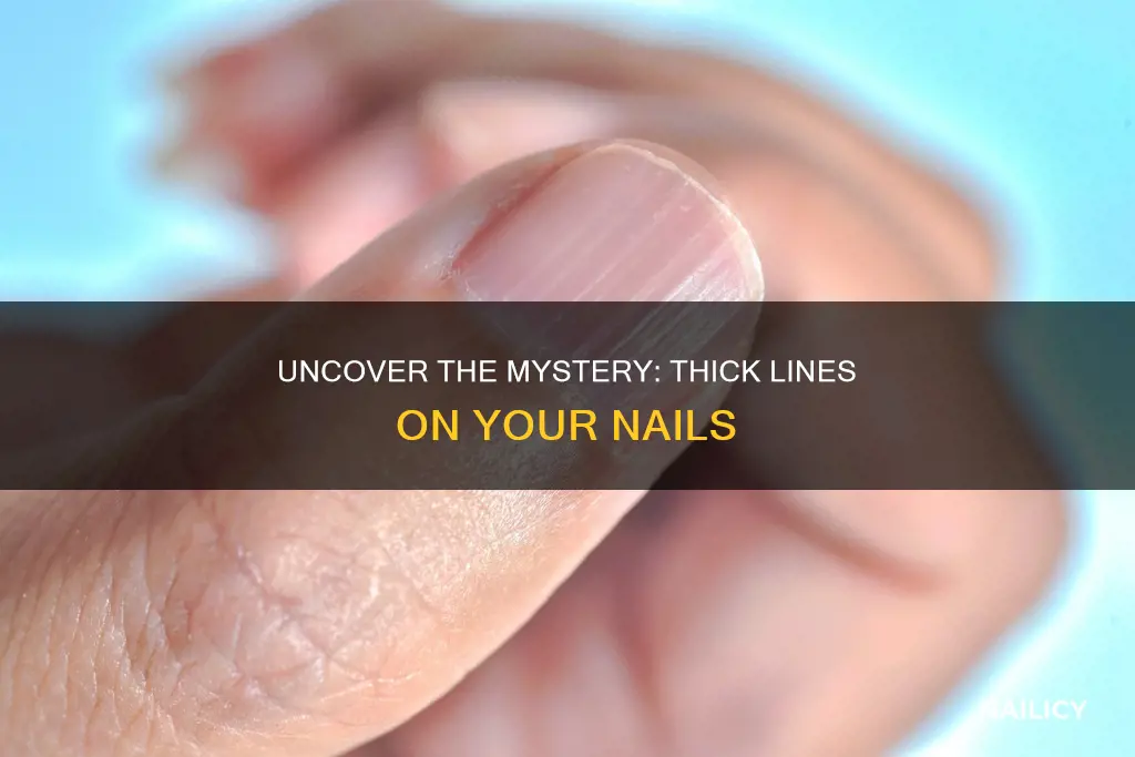 what could thick lines on your nails mean