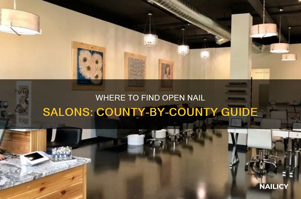 what counties are nail salons open