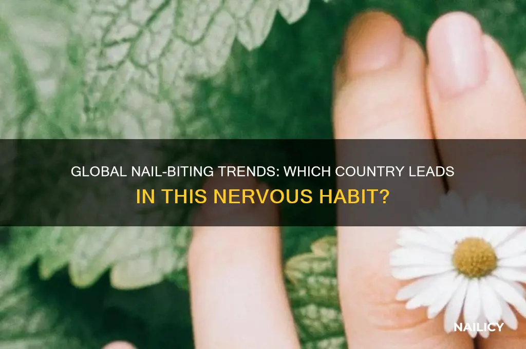 what country has the most nail bitters