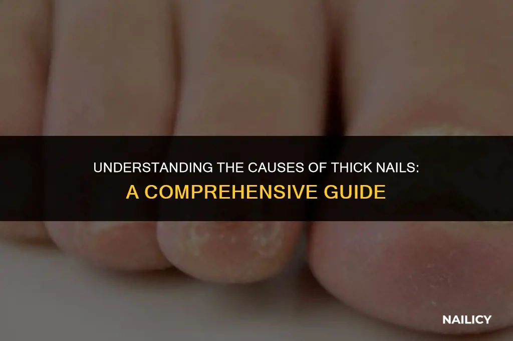 what creates a thick nail