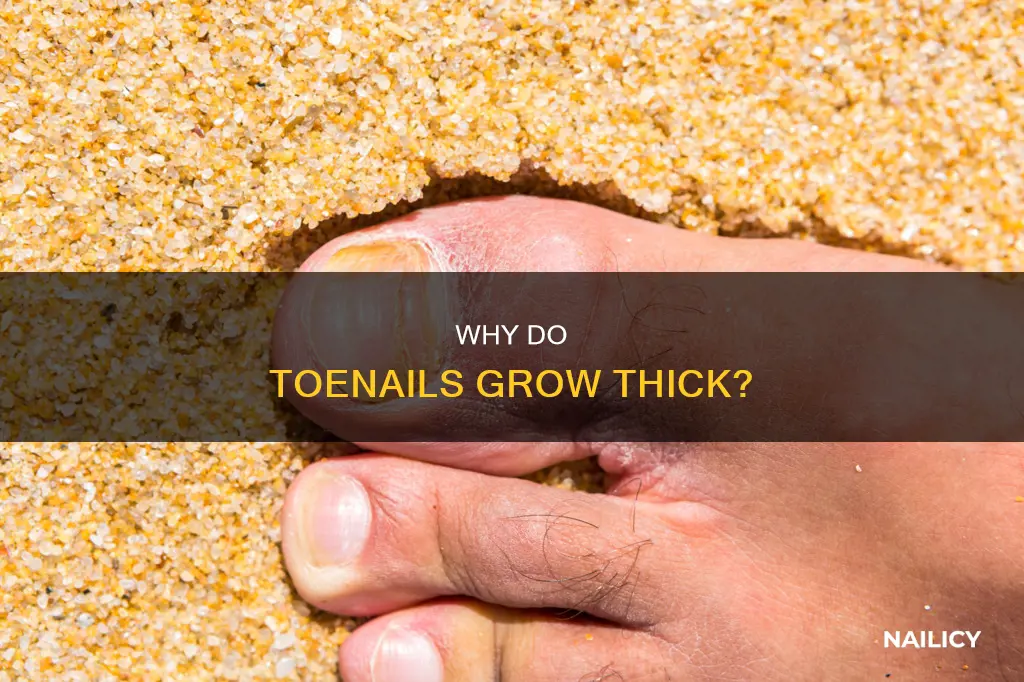 what cuz your toe nail to grow thick