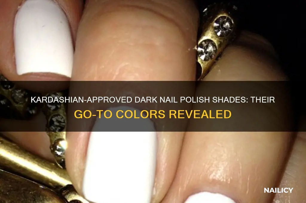 what dark color nail polish do the kardashians wear