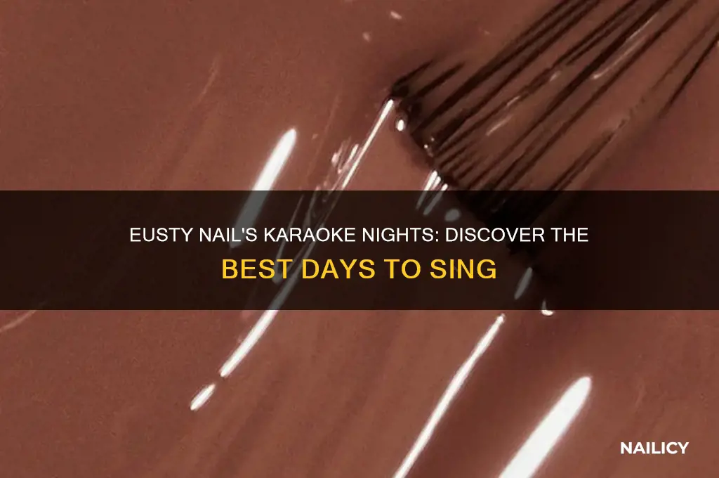 what days do eusty nail have karaoke