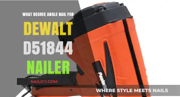 Best Degree Angle Nails for Dewalt D51844 Nailer: A Guide