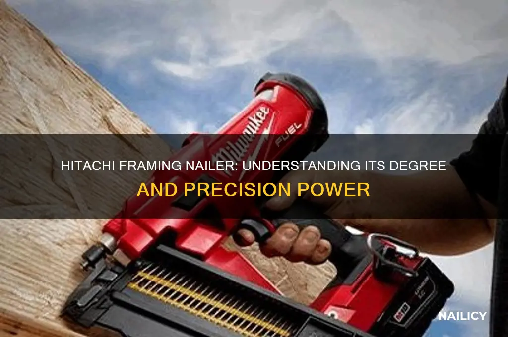 what degree is a hitachi framing nailer