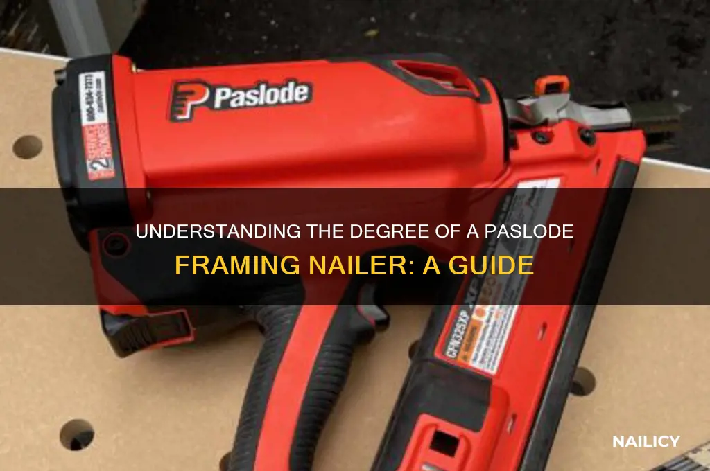 what degree is a paslode framing nailer