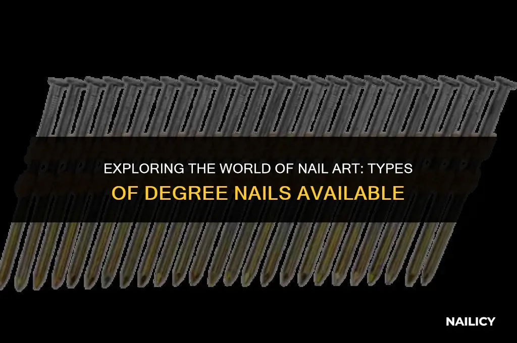 what degree nails are available