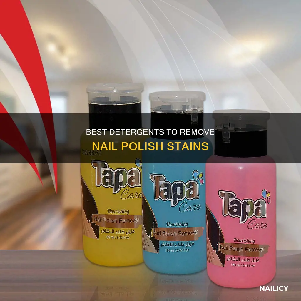 what detergent for nail polish remover