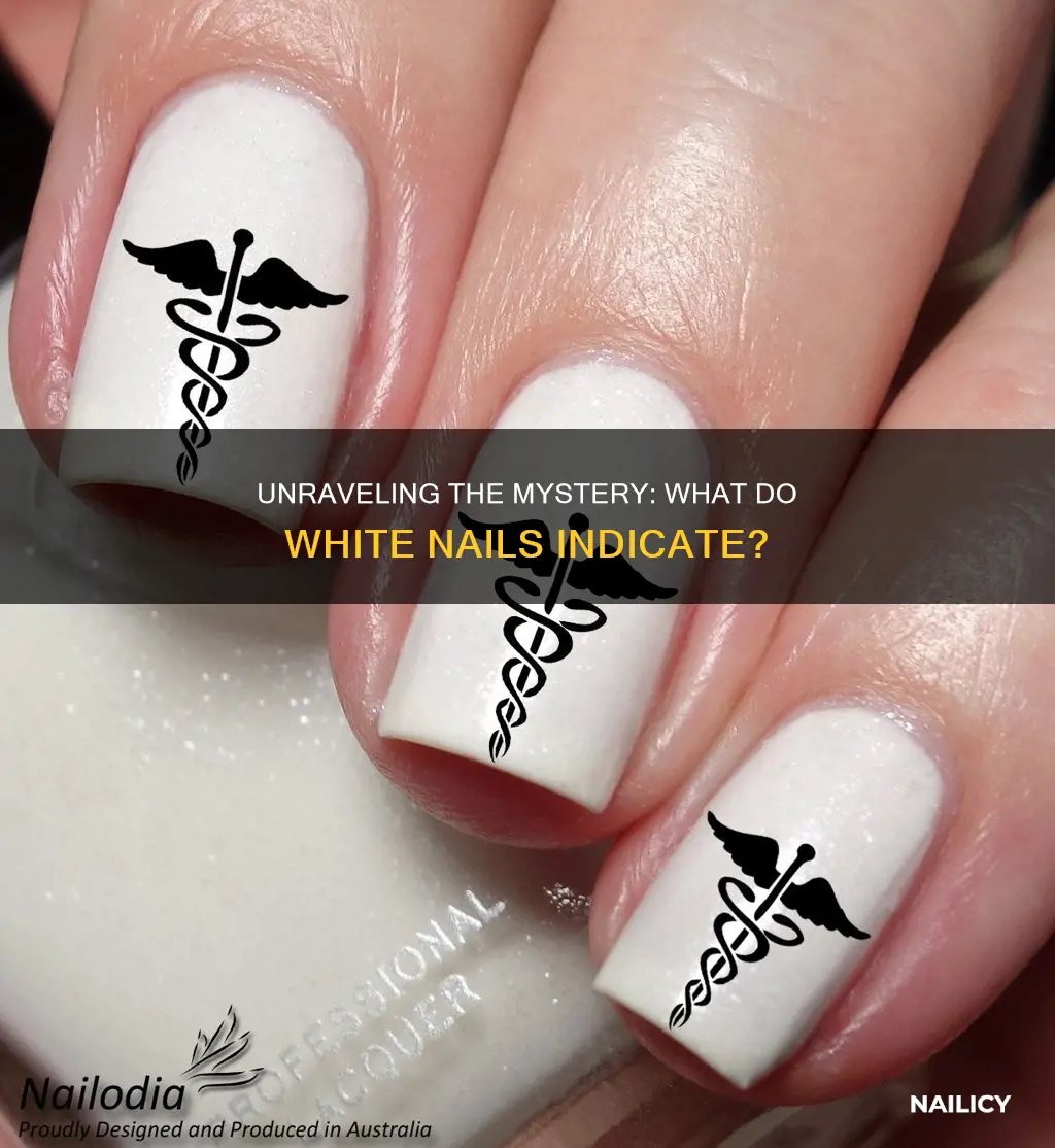 what di white nails mean