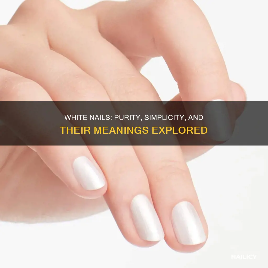 what di white nails mean