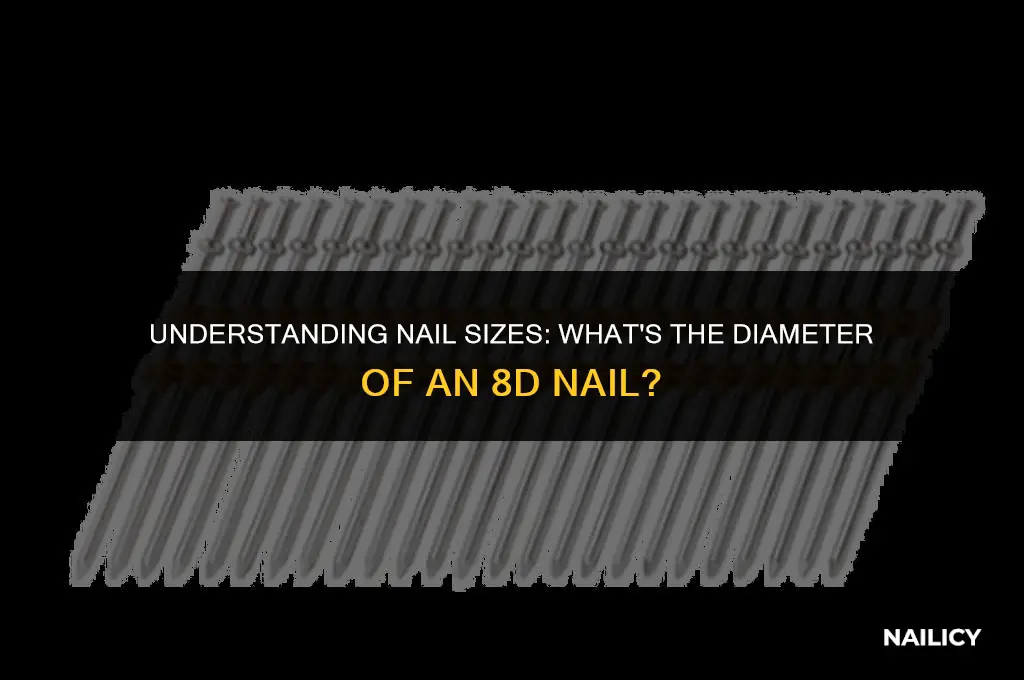 what diameter is 8d nail