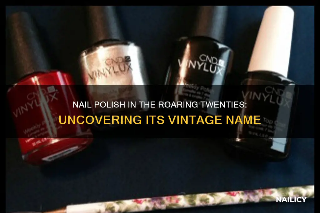 what did they call nail polish in the twenties